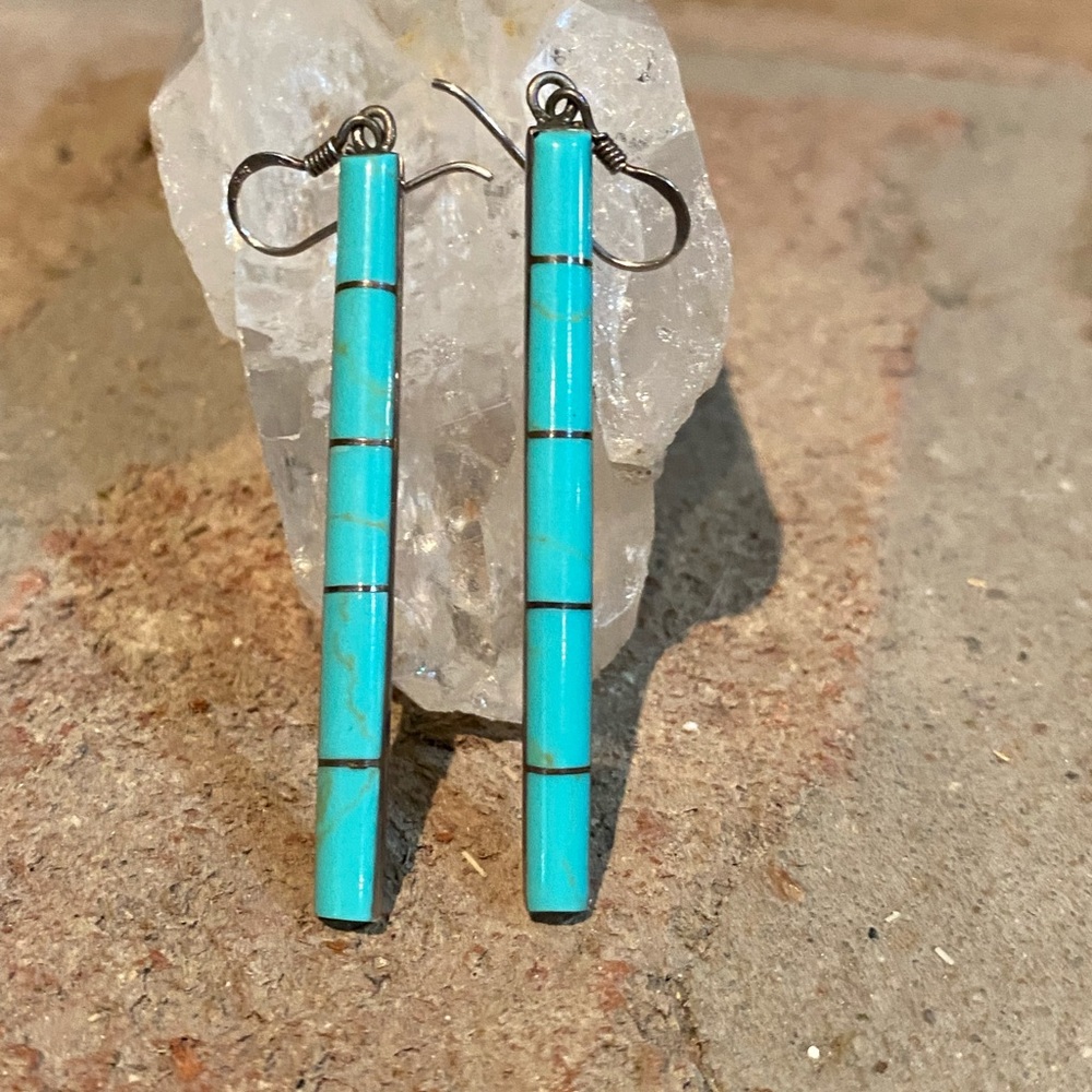Vintage Navajo turquoise earrings